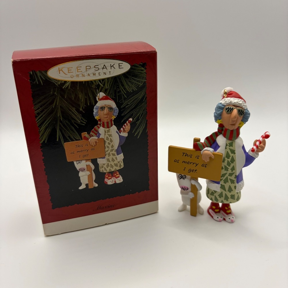 Hallmark Keepsake Maxine Ornament This Is As Merry As I Get Floyd Dog 1997